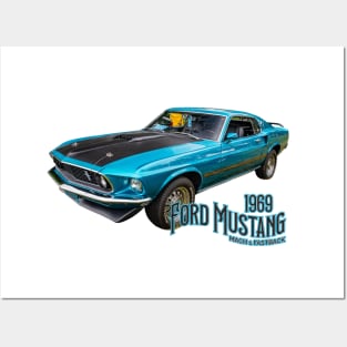 1969 Ford Mustang Mach 1 Fastback Posters and Art